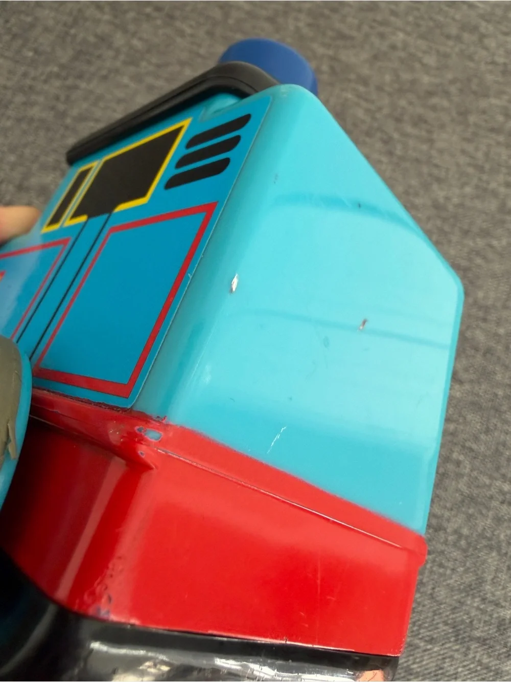Thomas The Tank Engine Push N’ Go Train Vintage 1997 Tomy Blue Red Conductor